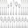 20 Piece Silverware Set Service for 4,Premium Stainless Steel Flatware,Mirror Polished Cutlery Utensil Set,Durable Home Kitchen Eating Tableware Set,Include Fork Knife Spoon Set,Dishwasher Safe