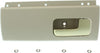 Interior Door Handle Compatible with 2003-2011 Lincoln Town Car Rear, Passenger Side Beige Bezel with Chrome/Gold Lever