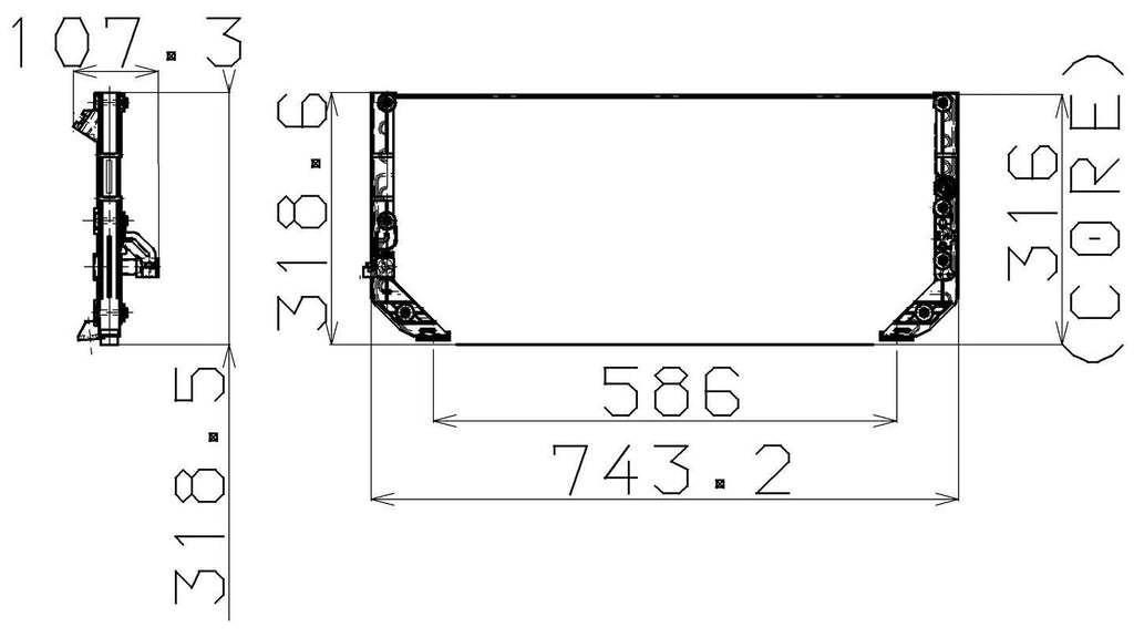 Denso A/C Condenser for 1998-2002 Corolla 477-0512