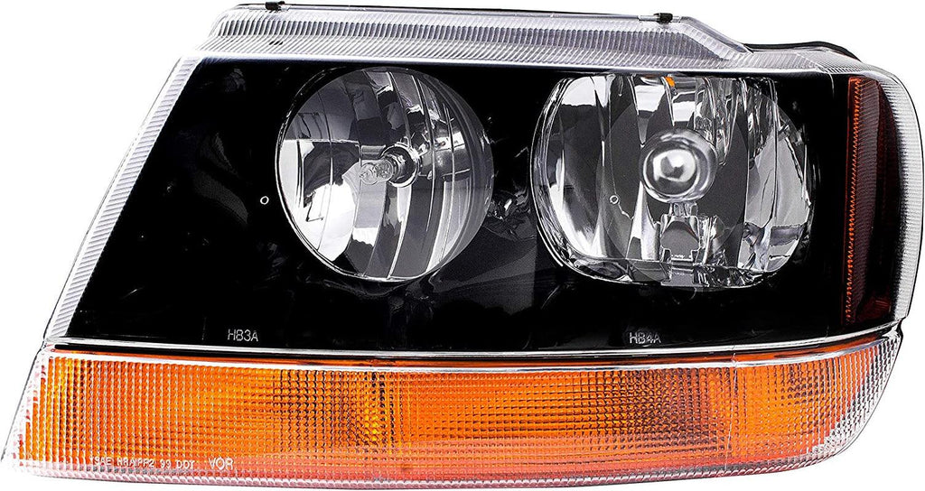 Dorman 1590318 Driver Side Headlight Assembly Compatible with Select Jeep Models