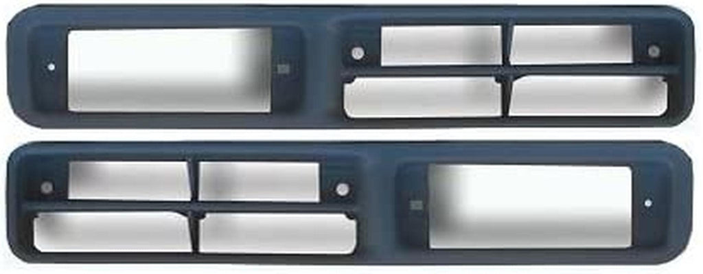 Fog Light Molding Compatible with Nissan 1994 Nissan D21 Set of 2 Plastic Black Left and Right Side