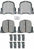 Gold 17D1088CH Ceramic Rear Disc Brake Pad Set