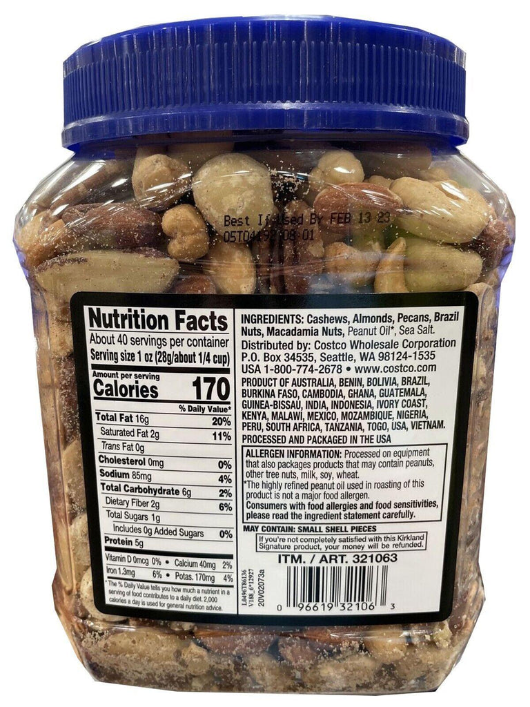 🔥 Kirkland Signature PCS1234 Fancy Mixed Nuts - 2.5 Lb 🔥