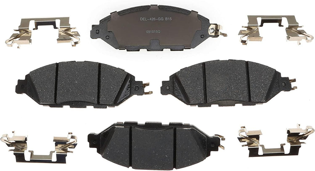 Gold 17D1649CH Ceramic Front Disc Brake Pad Set