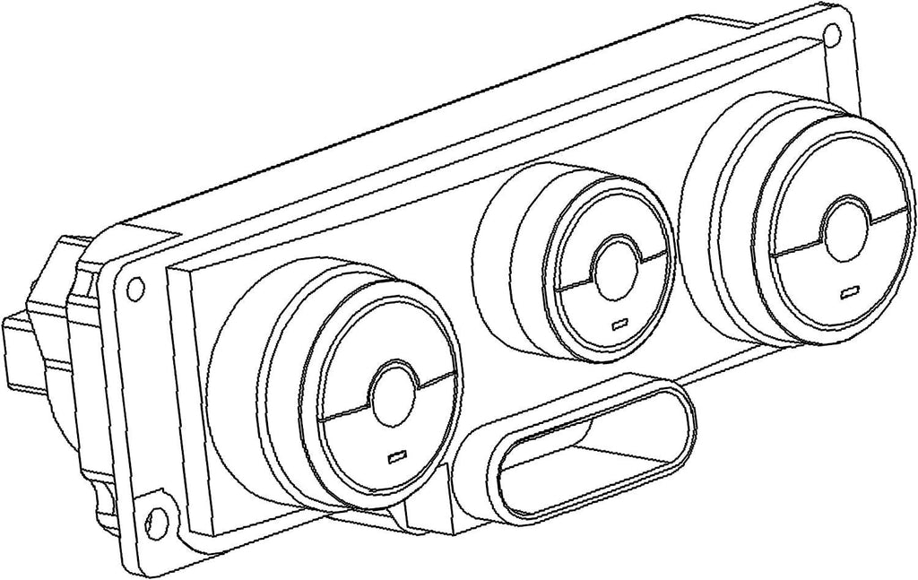 GM Original Equipment 15-73256 Heating and Air Conditioning Control Panel with Rear Window Defogger Switch