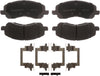 Silver 14D1285CHF1 Ceramic Front Disc Brake Pad Set with Clips