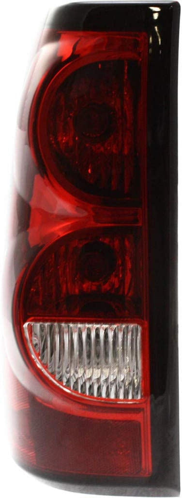 for Chevy Silverado 3500 2004-2006 Tail Light Driver Side W/Black Trim | Replacement for GM2800174 | 19169004