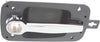 for International 4300 Exterior Door Handle Front, Passenger Side Black Bezel with Chrome Lever (2008-2012) | with Key Hole| Trim: Base