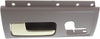 Interior Door Handle Compatible with 2003-2011 Lincoln Town Car Front, Driver Side Gray Bezel with Chrome/Gold Lever