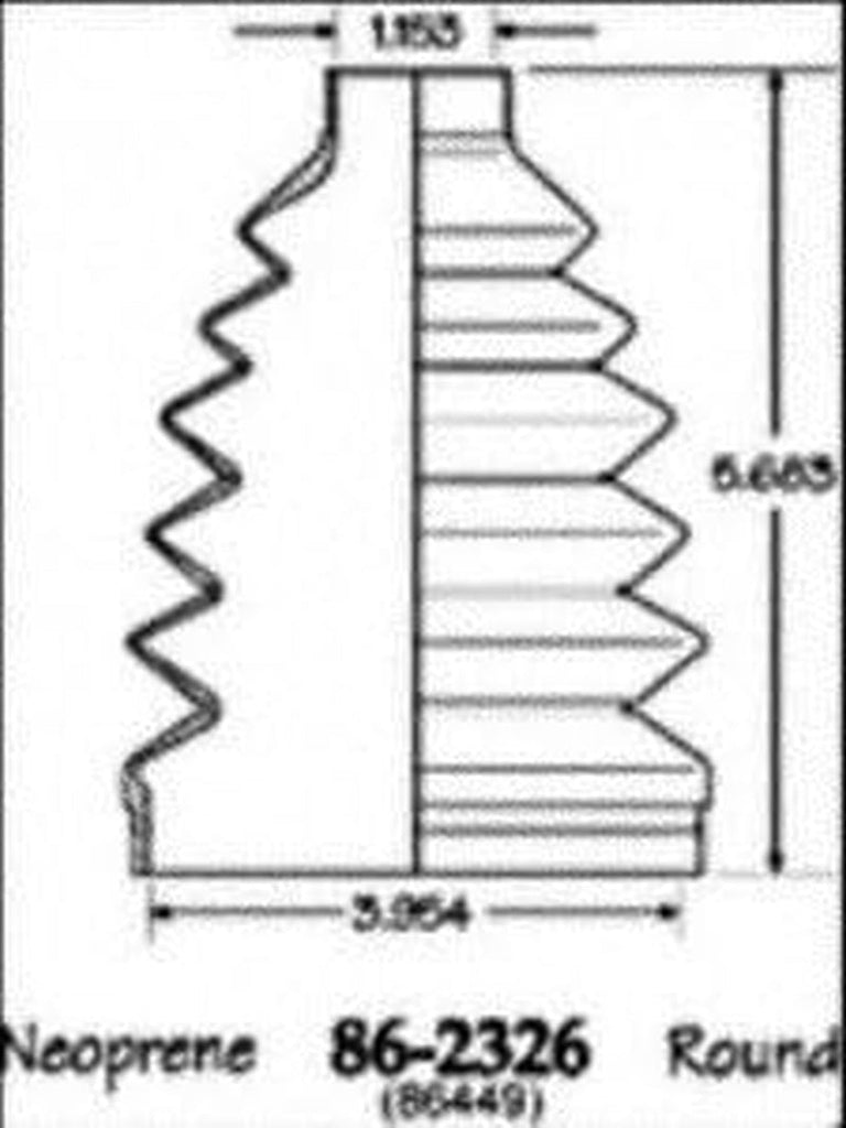 86-2326D CV Boot Kit