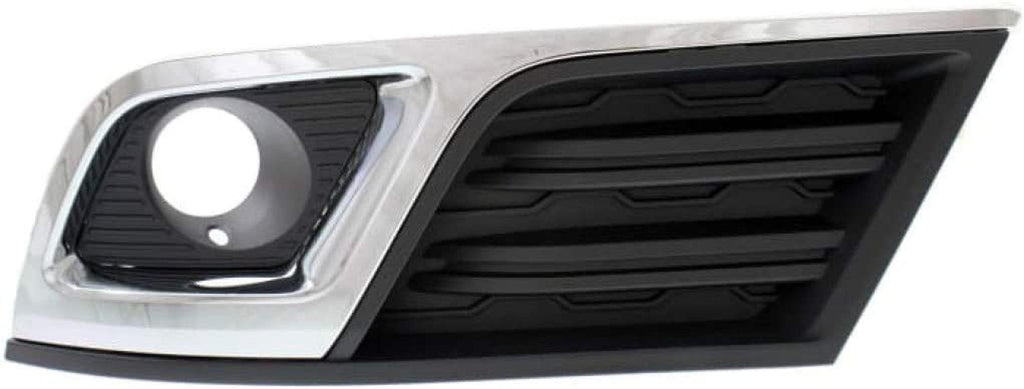 for Chevy Traverse Fog Light Cover 2013 14 15 16 2017 Driver Side | Black/Chrome | DOT/SAE Compliance | GM1038148 | 20988619