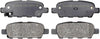 Gold 17D905M Semi-Metallic Rear Disc Brake Pad Set