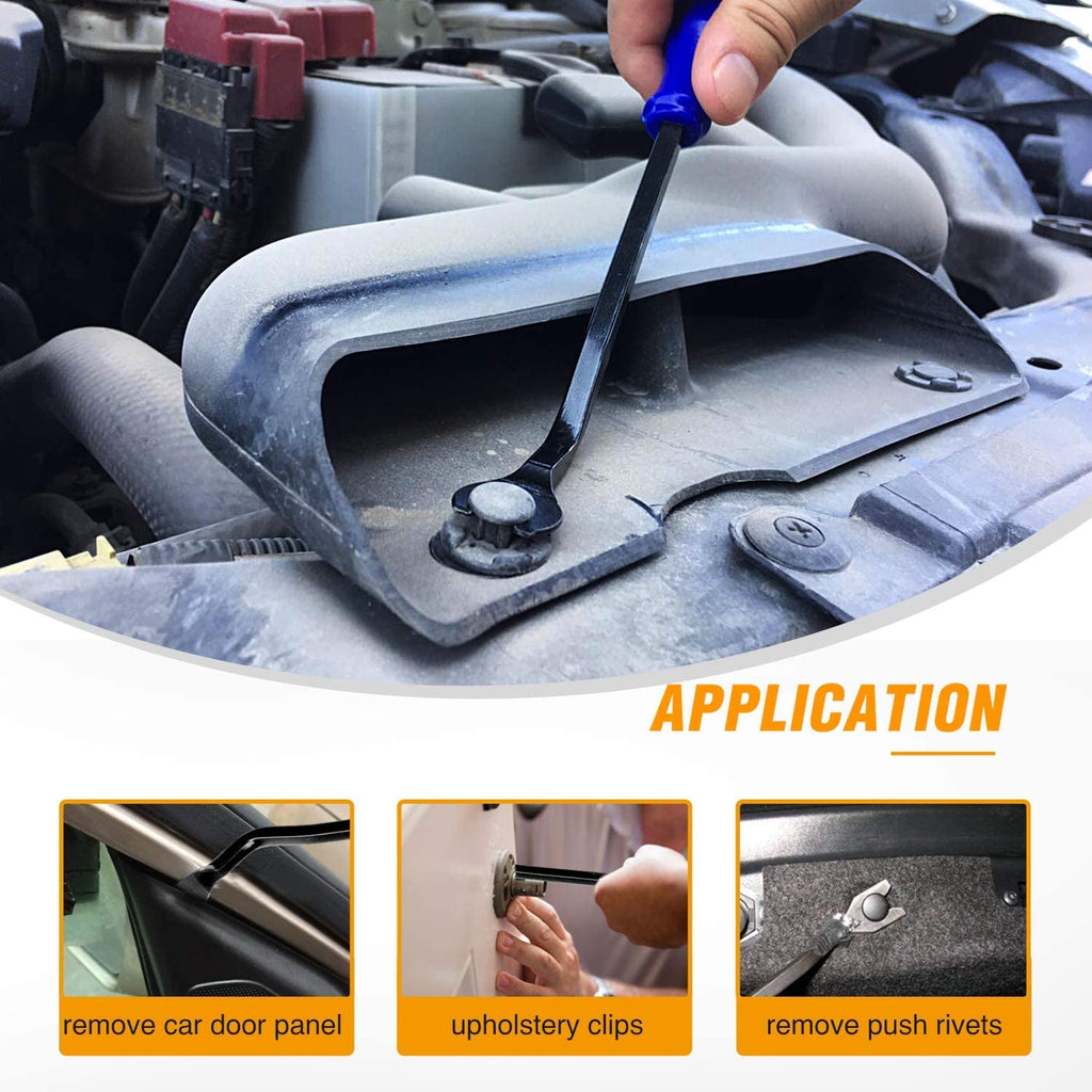 GOOACC 5PCS Auto Trim Removal Tool Kit No-Scratch Pry Tool Kit for Car Door Clip Panel & Audio Dashboard Dismantle -5PCS