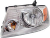 Headlight Set Compatible with 2006-2008 Lincoln Mark LT 2004-2008 Ford F-150 Left Driver and Right Passenger Side Halogen with Bulb(S) CAPA Certified