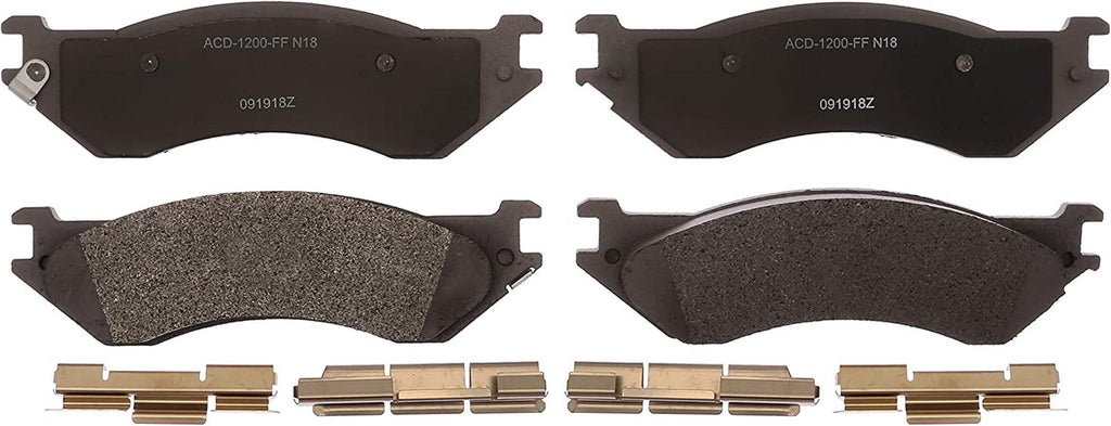 Silver 14D702AMH Semi-Metallic Rear Disc Brake Pad Set