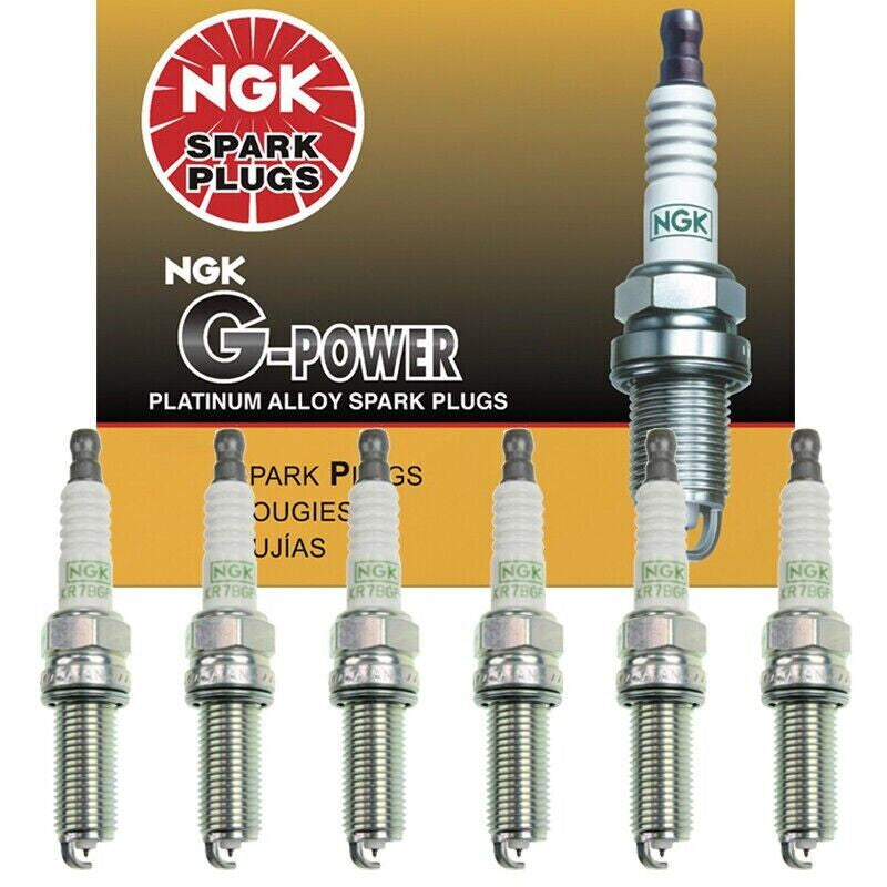 NGK Platinum Spark Plug 6PCS Set for Acura/ Chrysler/ Dodge/ Honda/ Jeep/ Ram V6