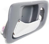 for Honda Accord Interior Door Handle Front, Driver Side Gray Bezel with Chrome Lever (1998-2002) | with Door Lock Hole | Trim:All Submodels | HO1352102 | 72165S84A01ZB