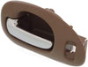 Compatible with Chrysler Concorde Interior Door Handle 1998-2004 Driver Side Front Beige Bezel with Chrome Lever | with Door Lock Hole | Trim:All Submodels