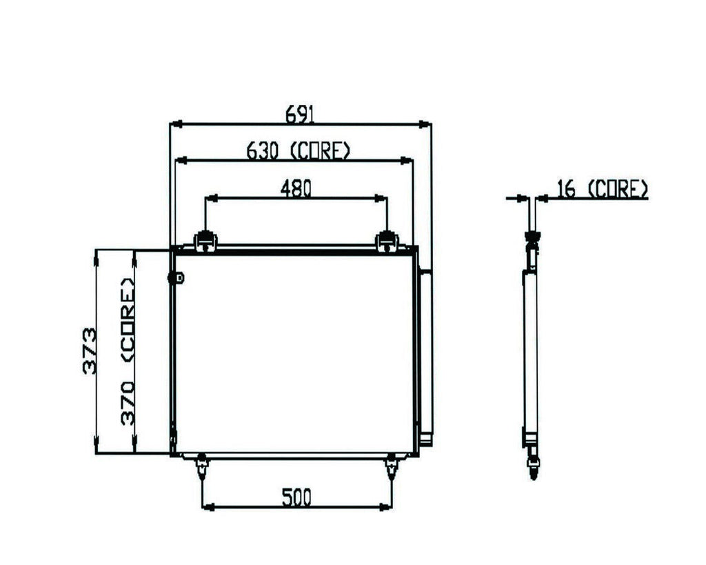 Denso A/C Condenser for Corolla, Matrix 477-0562