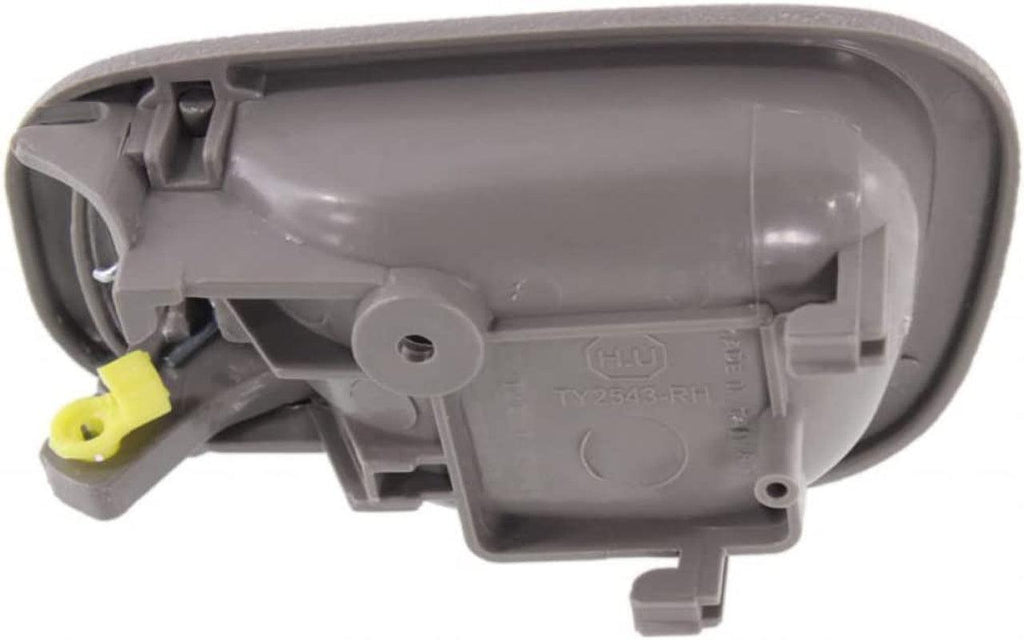 for Toyota Corolla 1999-2002 Interior Door Handle Passenger Side Front/Rear Gray | Replacement for GM1353138 | 94859665