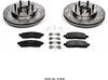 K1939 Front Z23 Carbon Fiber Brake Pads with Drilled & Slotted Brake Rotors Kit