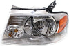 Headlight for FORD F-150 04-08 LH Assembly Halogen W/Chrome Trim New Body Style