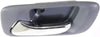 for Honda Accord Interior Door Handle Rear, Driver Side Gray Bezel with Chrome Lever (1998-2002) | Trim:All Submodels | HO1553103 | HO1553103