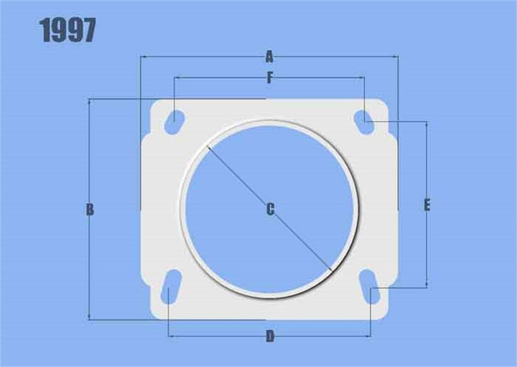 1997 Mass Air FLOW SENSOR Adapter Plate for Nissan Applications, 1 Pack