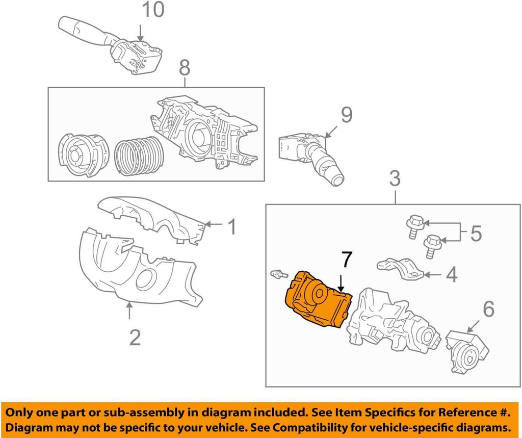 Genuine  35130-SAA-J51 Steering Switch