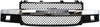 Grille Assembly Compatible with 2003-2014 Chevrolet Express 1500, Fits 2003-2021 Chevrolet Express 2500, Chevrolet Express 3500, Fits 2003-2014 GMC Savana 1500 Gray Shell and Insert