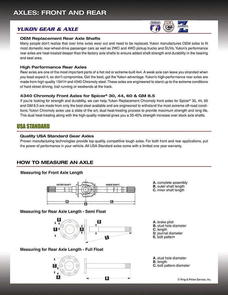 Yukon Might Seal Inner Axle Seal for Jeep JL