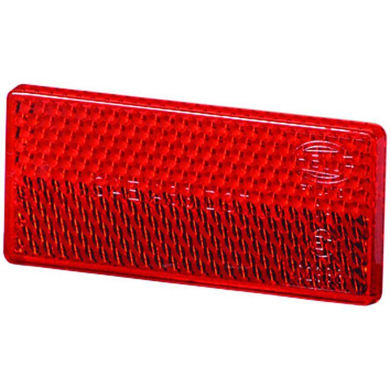 4412 Red Rectangular Reflex Reflector with Adhesive - greatparts