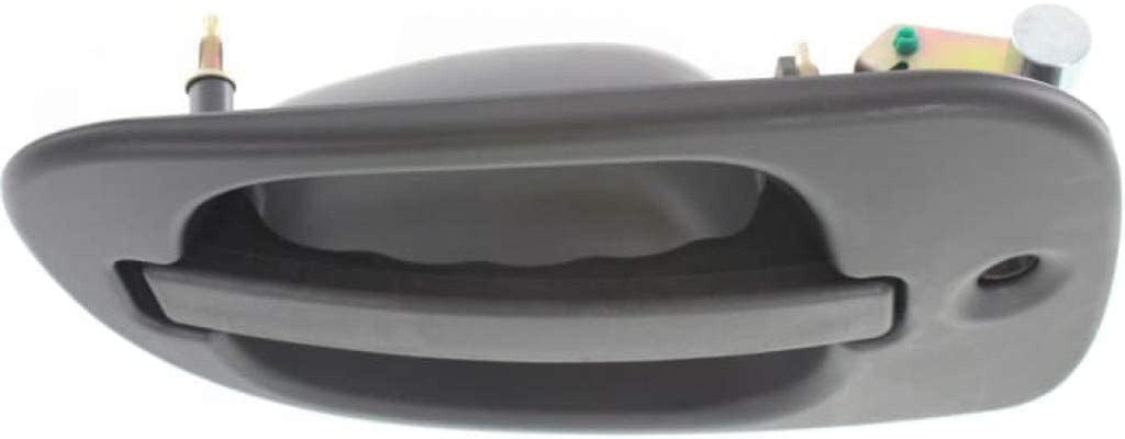 for Freightliner Cascadia Exterior Door Handle Front, Driver Side Black (2008-2012) | with Key Hole| Trim: 125