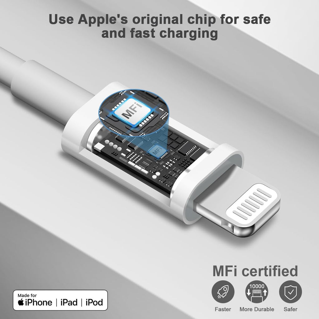 ���Apple Mfi Certified���10Ft Iphone Charger Long Charging Cable with 20W USB C Charger Block for Iphone 14/14 Pro/14 Pro Max/14 Plus/13/12/11/Xs Max/Xr