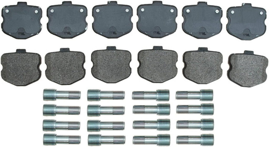 Gold 17D1185MH Semi-Metallic Front Disc Brake Pad Set