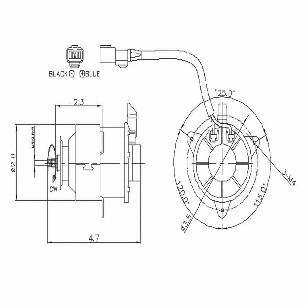 Engine Cooling Fan Motor Fits 1992 Honda Accord