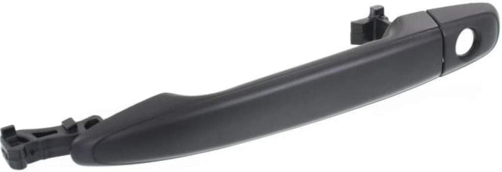 for Toyota Camry Exterior Door Handle Front, Driver Side Smooth Black (2007-2011) | with Key Hole| Trim:All Submodels