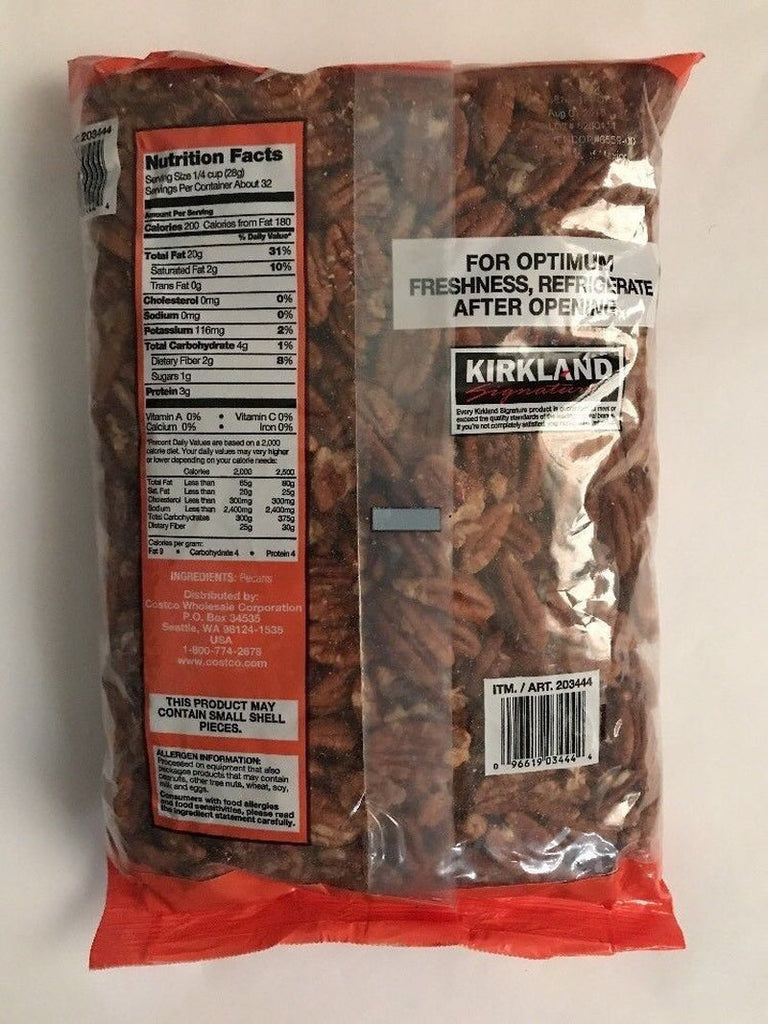 Kirkland Signature Pecan Halves 2 Pounds = 32 OZ Free Shipping!!