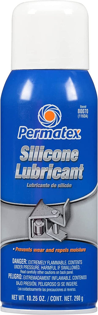 Permatex 80070 Silicone Spray Lubricant, 10.25 Oz. Net Aerosol Can