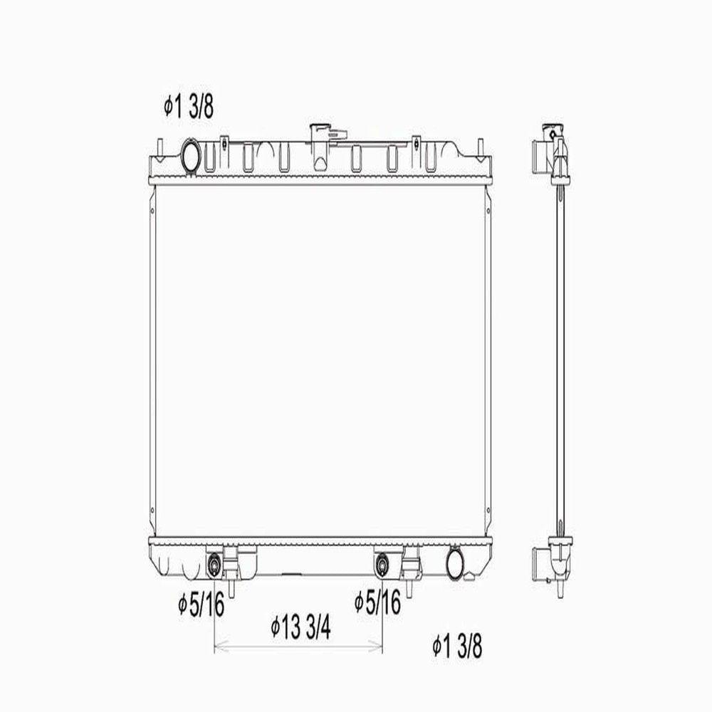 TYC 2329 Radiator Compatible with 2000-2003 Nissan Maxima