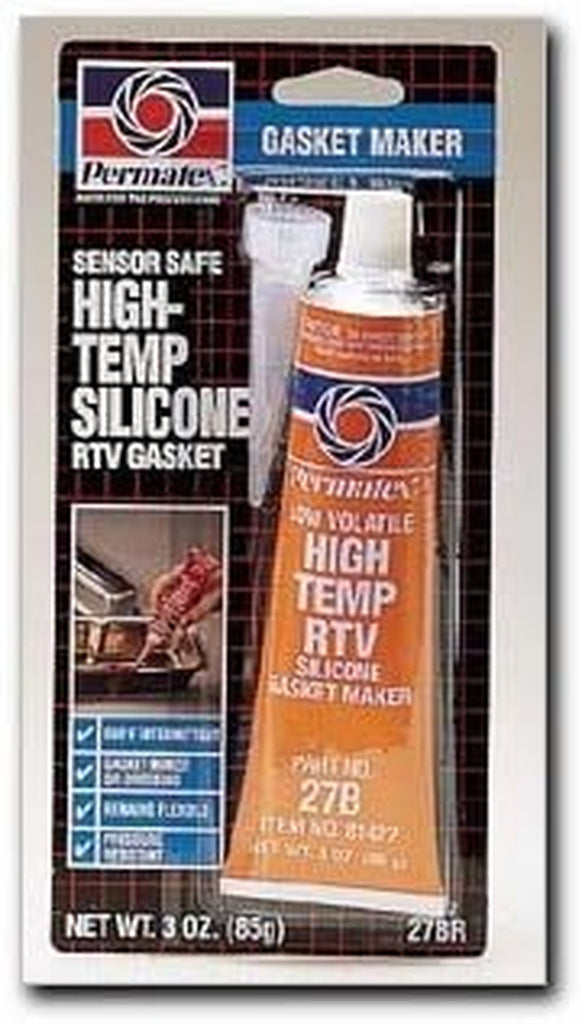 Permatex 81686#27 Sensor Safe Hi Temp RTV Silicone Gasket Maker, 11 Oz. Cartridge