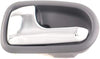 For Mazda Protege Interior Door Handle Front or Rear, Driver Side Gray Bezel with Chrome Lever (1995-2003) | Trim:All Submodels