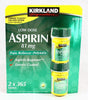 Kirkland Signature Low Dose Aspirin 81Mg 365 Count 2 Pack 07/2025 Free Shipping