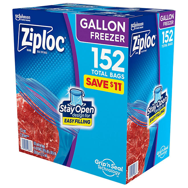 Ziploc Gallon Freezer Bags with New Stay Open Design, 152 ct.Similar items for you