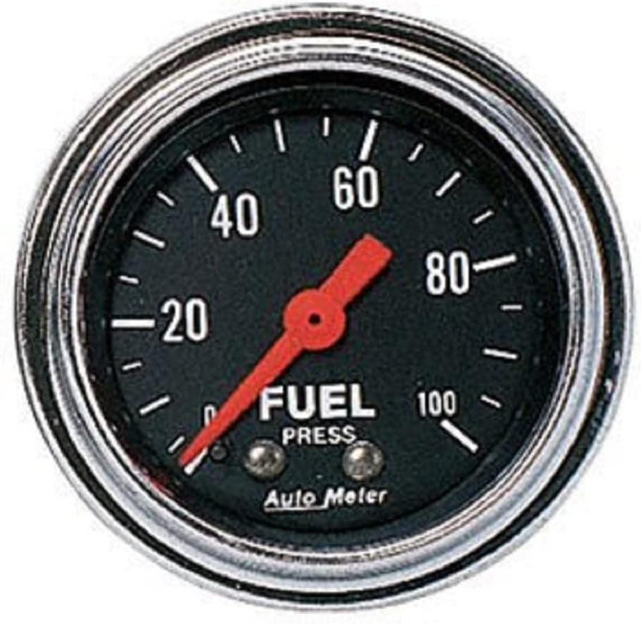 2412 Traditional Chrome Mechanical Fuel Pressure Gauge