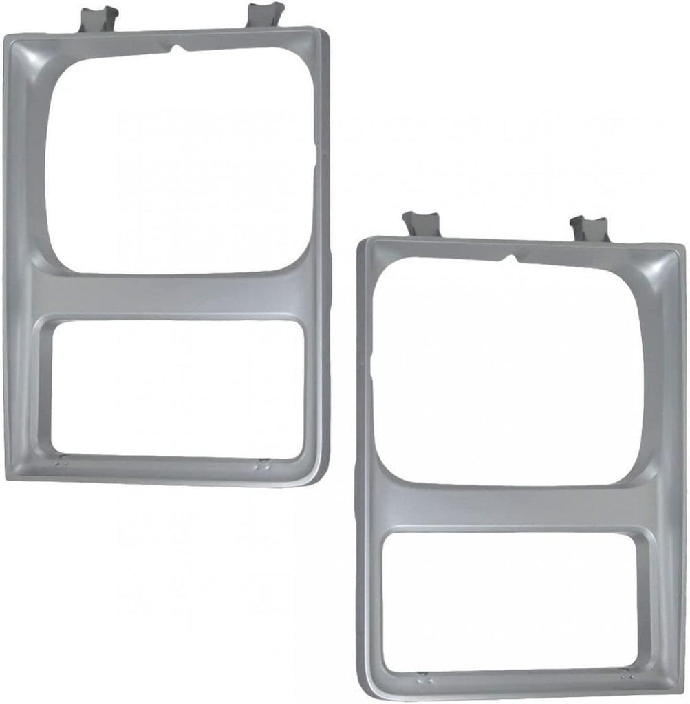 Headlight Trim Bezel Surround Pair Set Compatible with Blazer Suburban Pickup Truck