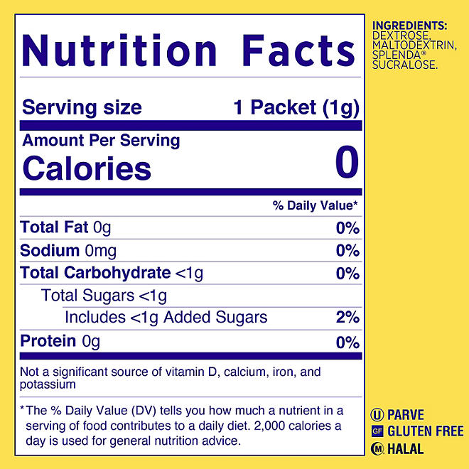 Splenda Zero Calorie Sweetener Packets 1,000 ct.