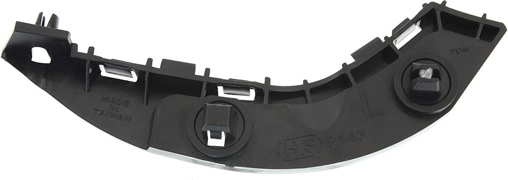 Evan-Fischer Bumper Filler Compatible with 2006-2011 Honda Civic Black Front Left Side Sedan