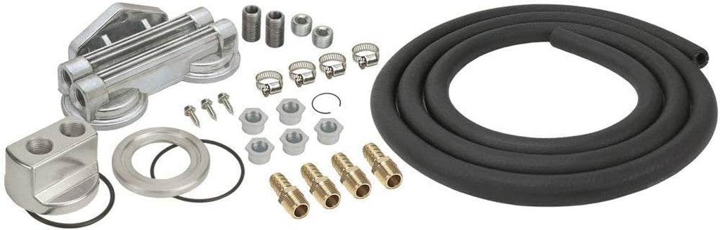 Derale 15749 Oil Filter Relocation Kit, Dual Mount