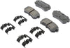 Gold 17D1157CHF1 Ceramic Rear Disc Brake Pad Kit with Clips